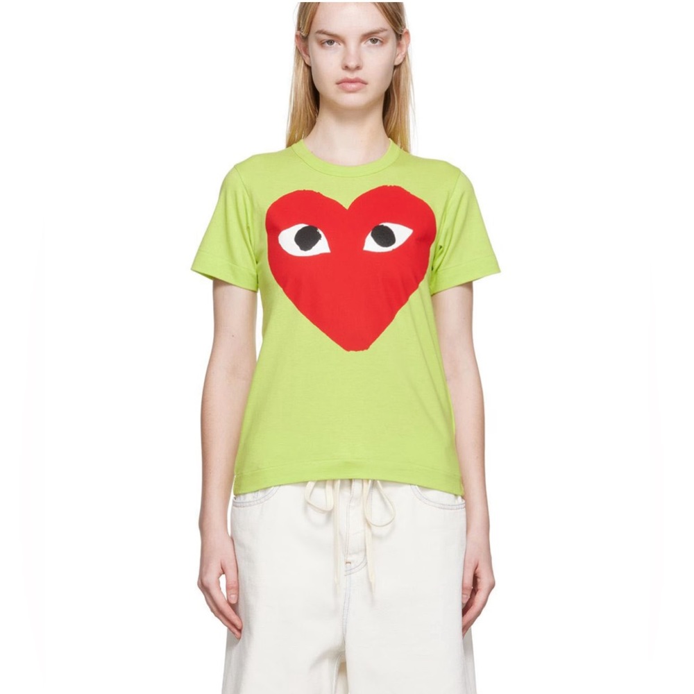 COMME DES GARÇONS PLAY
Green Big Heart T-Shirt